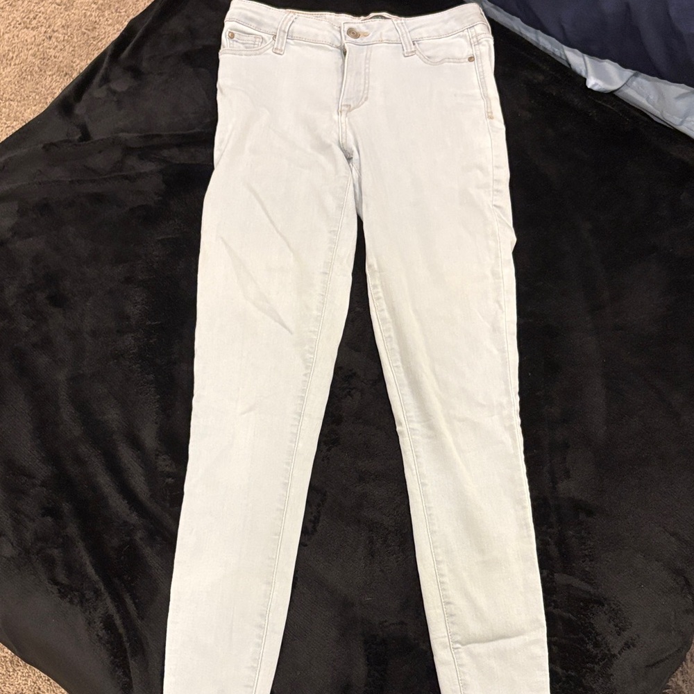 Women's Soft Baby Blue Skinny Jeans